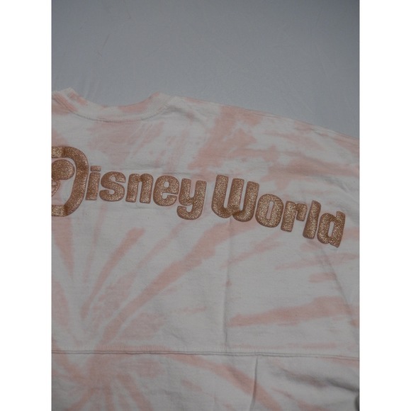 Disney Parks Spirit Jersey Tie Dye Pink White LWalt Disney World Long Sleeve - Picture 8 of 9